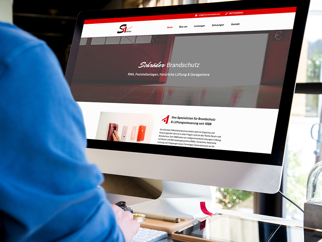 Website Design Schroeder Brandschutz