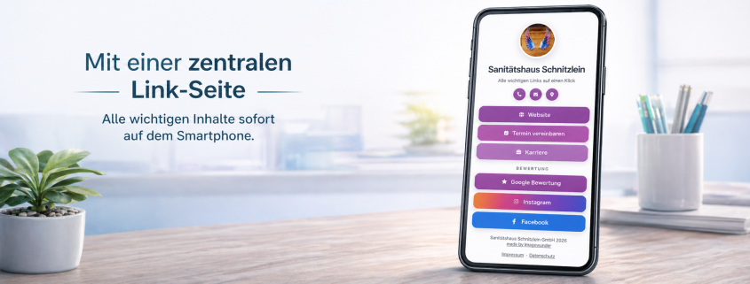 Linktree Link-Seite Header Webdesign Augsburg