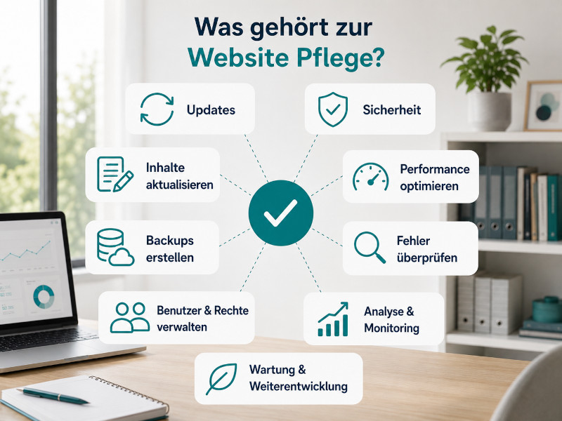 Website Betreuung Was gehoert zur Website Pflege