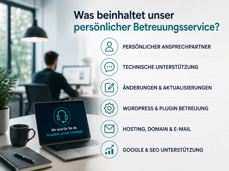 Website Betreuungsservice Was beinhaltet Website Betreuung
