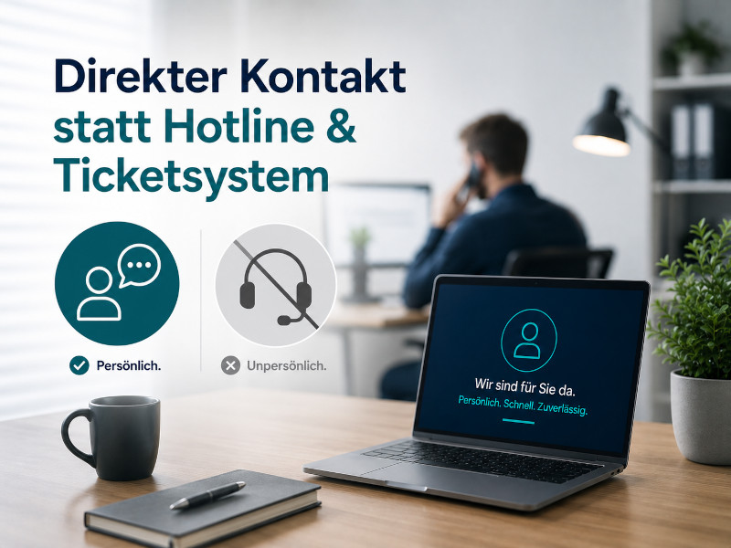 Website Betreuungsservice direkter Kontakt Support