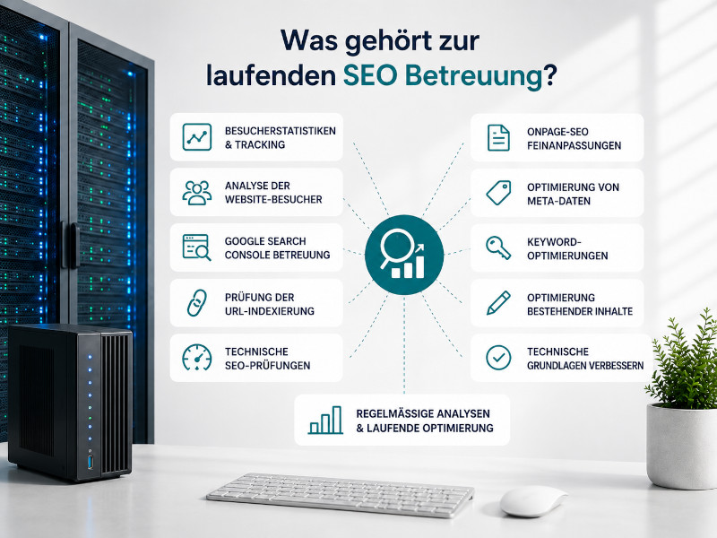 Website Was gehoert zur laufenden SEO Betreuung